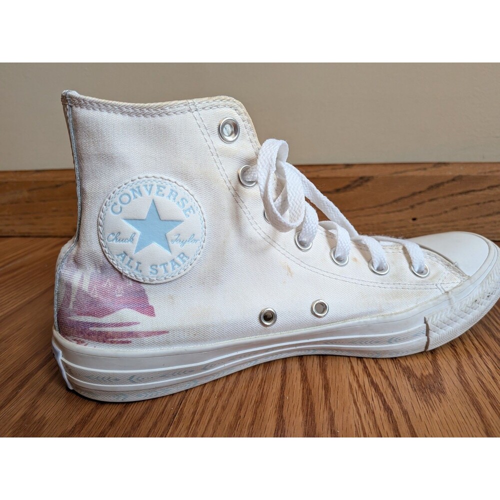 Converse All Star Disney Frozen 2 Movie Elsa Hi-Tops Chuck Taylor Womens Size 8 - Picture 9 of 13